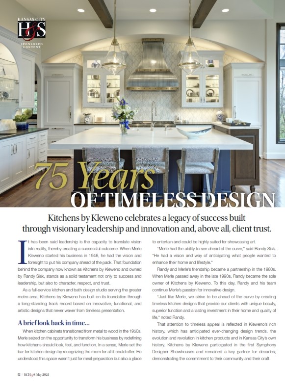 Kleweno-Kitchen-Design-1 Cheers To 75 Years!