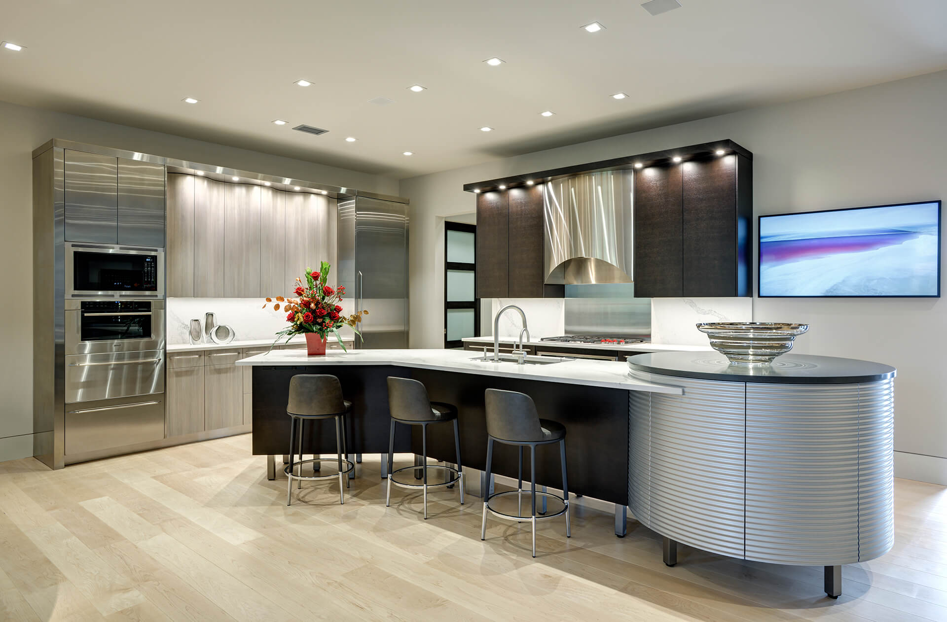 Contemporary Custom Cabinets Leawood KS