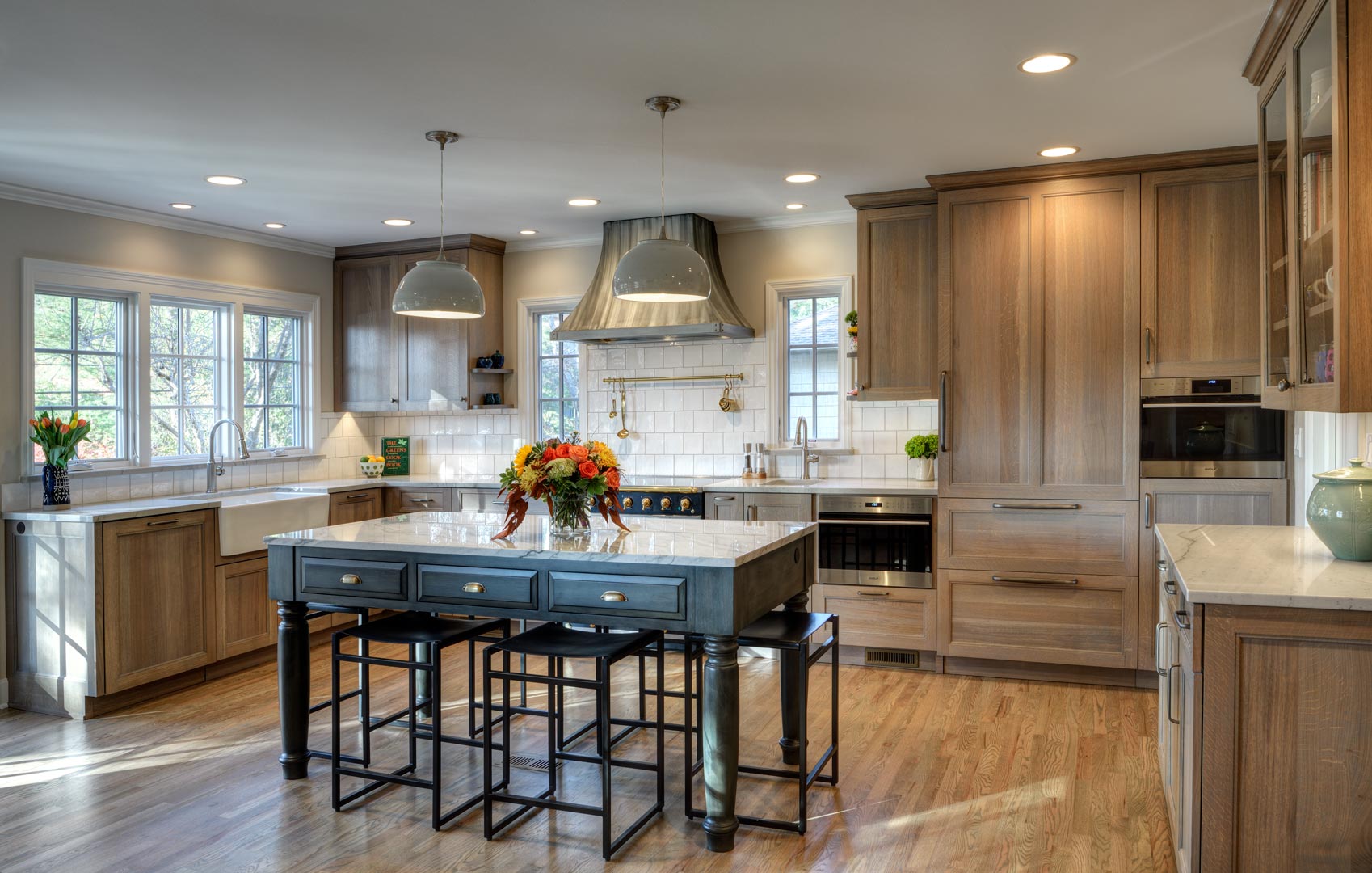 Gourmet Dream Kitchen with Traditional Custom Cabinets in Leawood KS