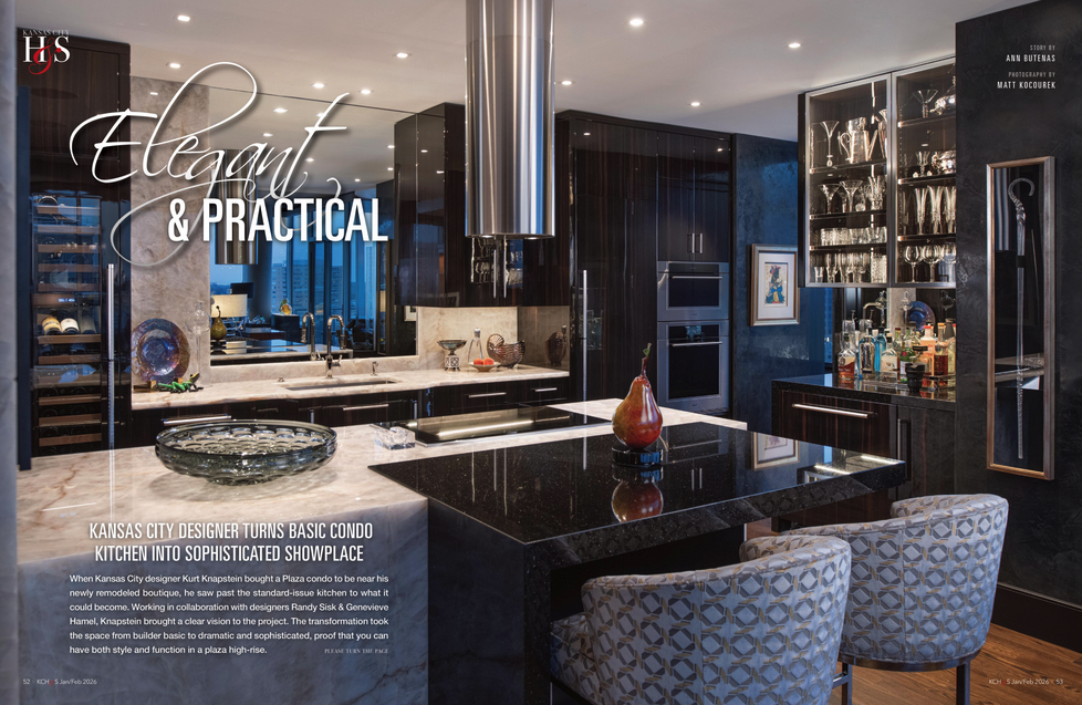 Featured in Kansas City Homes & Style Jan/Feb
