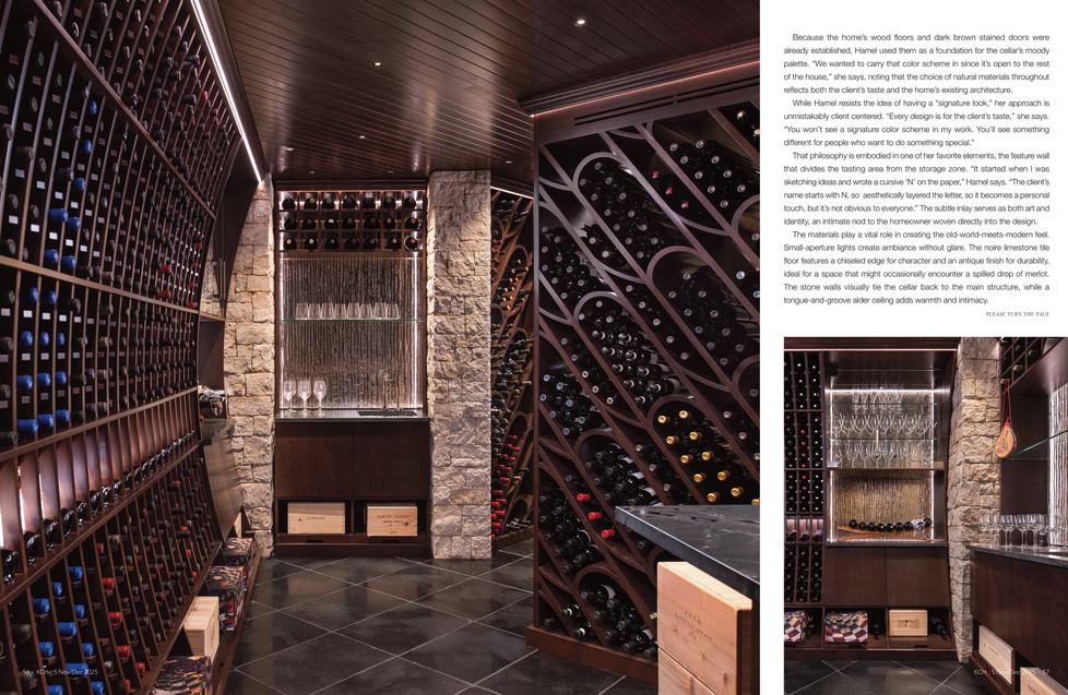 Kitchens by Kleweno Featured in Kansas City Homes & Style A Wine Cellar Worth Toasting To
